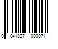 Barcode Image for UPC code 0041827000071