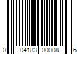 Barcode Image for UPC code 004183000086