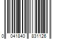 Barcode Image for UPC code 0041840831126