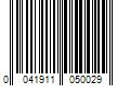 Barcode Image for UPC code 0041911050029