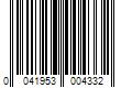 Barcode Image for UPC code 0041953004332