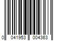 Barcode Image for UPC code 0041953004363