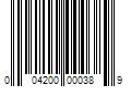 Barcode Image for UPC code 004200000389