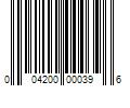 Barcode Image for UPC code 004200000396