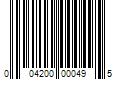 Barcode Image for UPC code 004200000495