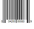 Barcode Image for UPC code 004200000839