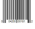 Barcode Image for UPC code 004200001812