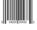 Barcode Image for UPC code 004200004332