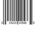 Barcode Image for UPC code 004200005865