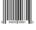 Barcode Image for UPC code 004200006312