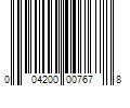 Barcode Image for UPC code 004200007678