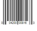 Barcode Image for UPC code 004200008163