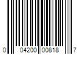 Barcode Image for UPC code 004200008187