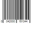 Barcode Image for UPC code 0042000151344