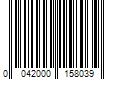 Barcode Image for UPC code 0042000158039