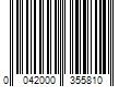 Barcode Image for UPC code 0042000355810