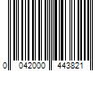 Barcode Image for UPC code 0042000443821