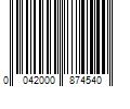 Barcode Image for UPC code 0042000874540