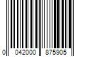 Barcode Image for UPC code 0042000875905