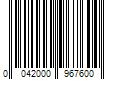 Barcode Image for UPC code 0042000967600