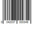 Barcode Image for UPC code 0042037000349