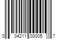 Barcode Image for UPC code 004211000057