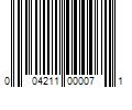 Barcode Image for UPC code 004211000071