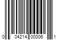 Barcode Image for UPC code 004214000061