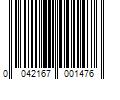 Barcode Image for UPC code 0042167001476