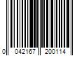 Barcode Image for UPC code 0042167200114