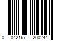 Barcode Image for UPC code 0042167200244