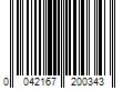 Barcode Image for UPC code 0042167200343