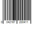 Barcode Image for UPC code 0042167200411