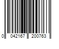 Barcode Image for UPC code 0042167200763