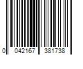 Barcode Image for UPC code 0042167381738