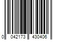 Barcode Image for UPC code 0042173430406