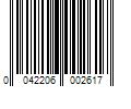 Barcode Image for UPC code 0042206002617