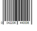 Barcode Image for UPC code 0042206440006