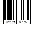 Barcode Image for UPC code 0042221851450