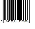 Barcode Image for UPC code 0042229220036