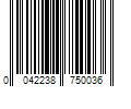 Barcode Image for UPC code 0042238750036