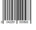 Barcode Image for UPC code 0042251000583