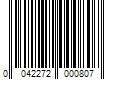 Barcode Image for UPC code 0042272000807