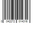 Barcode Image for UPC code 0042272014316