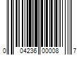 Barcode Image for UPC code 004236000087