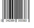 Barcode Image for UPC code 0042369000383