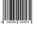 Barcode Image for UPC code 0042369000574