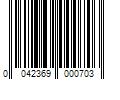 Barcode Image for UPC code 0042369000703