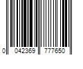 Barcode Image for UPC code 0042369777650