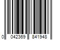 Barcode Image for UPC code 0042369841948